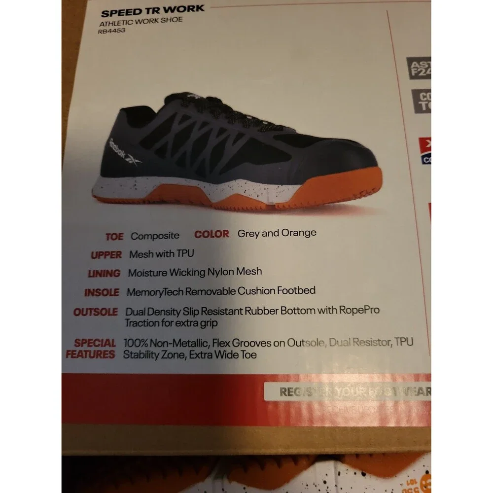 Reebok Men's Speed TR Work Athletic Safety Toe Shoes